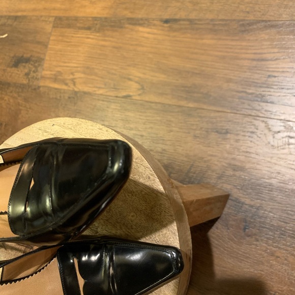 Gucci Black Leather Slingback Heels Size 5B - Picture 3 of 11